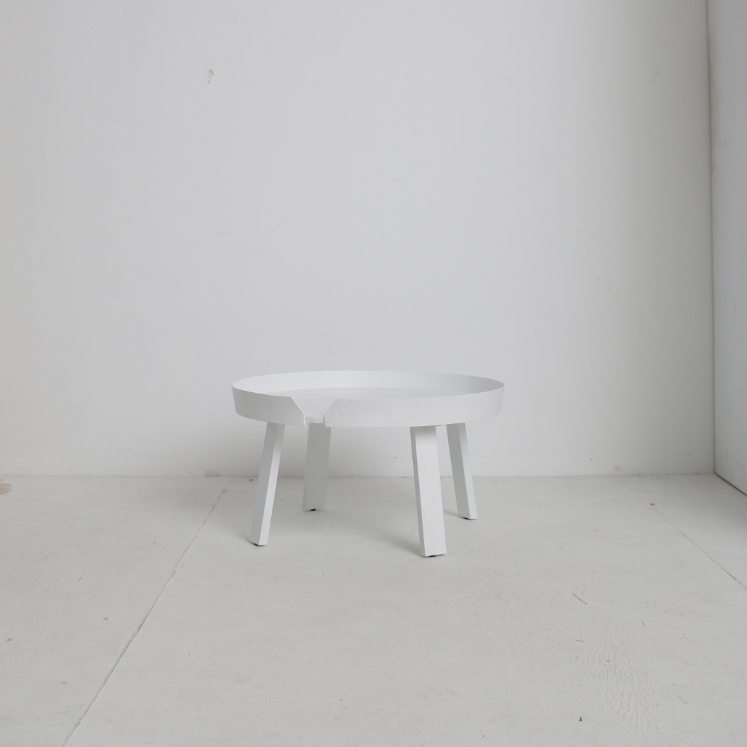 Round Wooden Low Table - Sowa