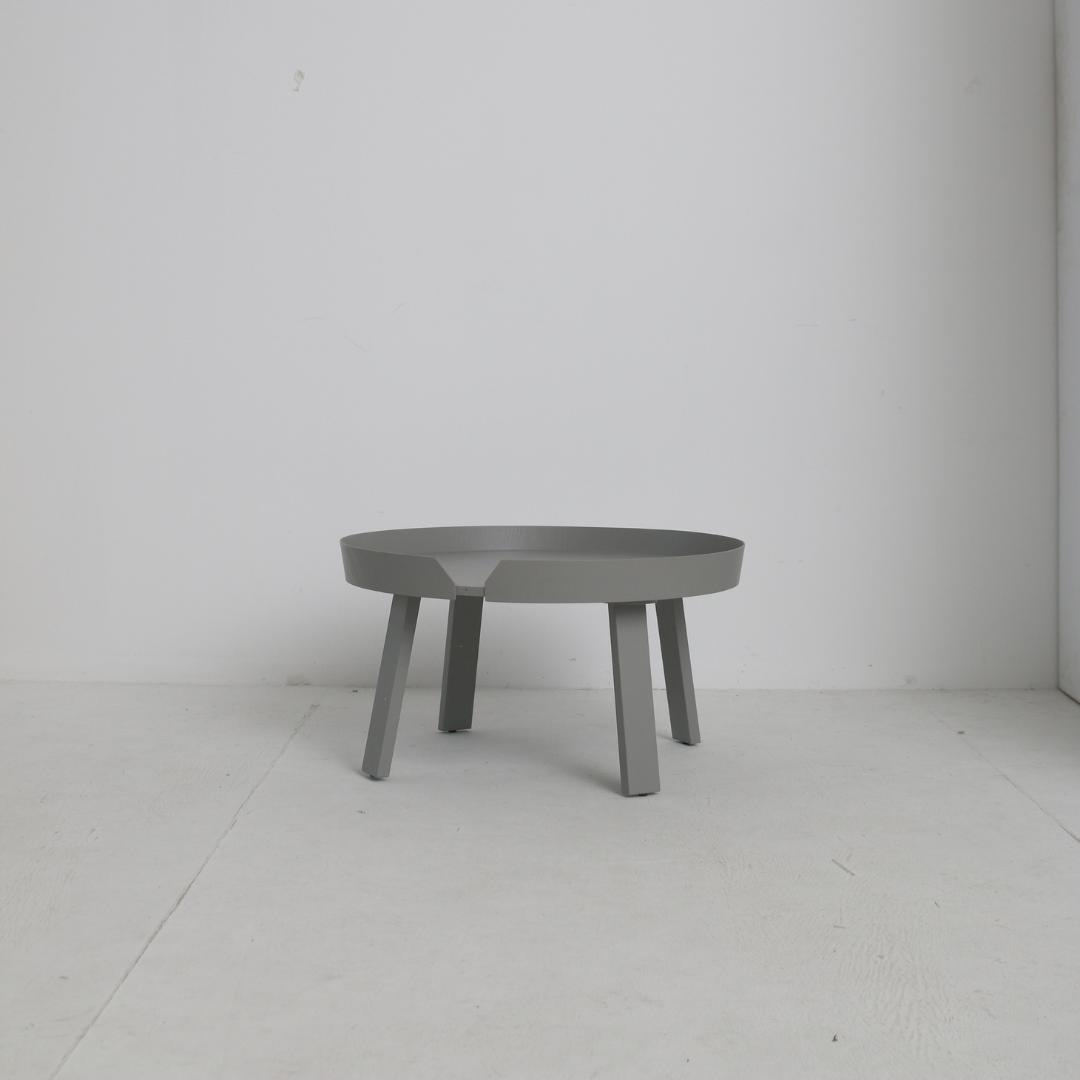 Round Wooden Low Table - Sowa