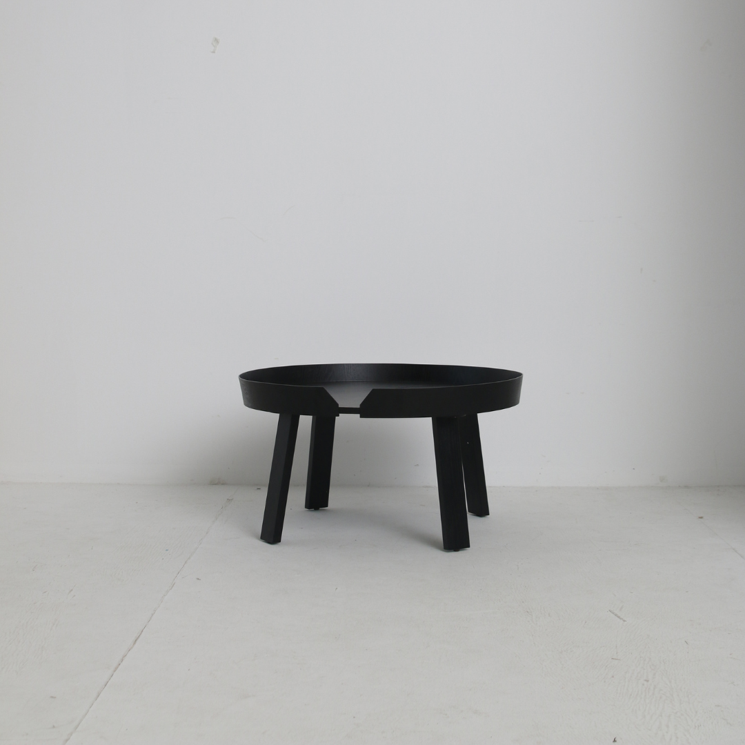 Round Wooden Low Table - Sowa