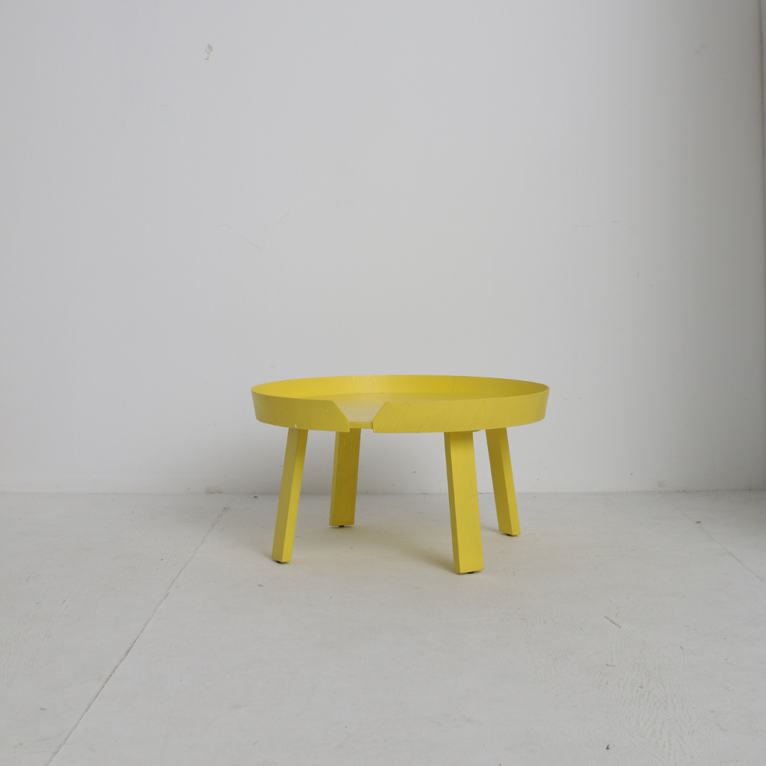 Round Wooden Low Table - Sowa