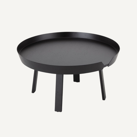 Round Wooden Low Table - Sowa
