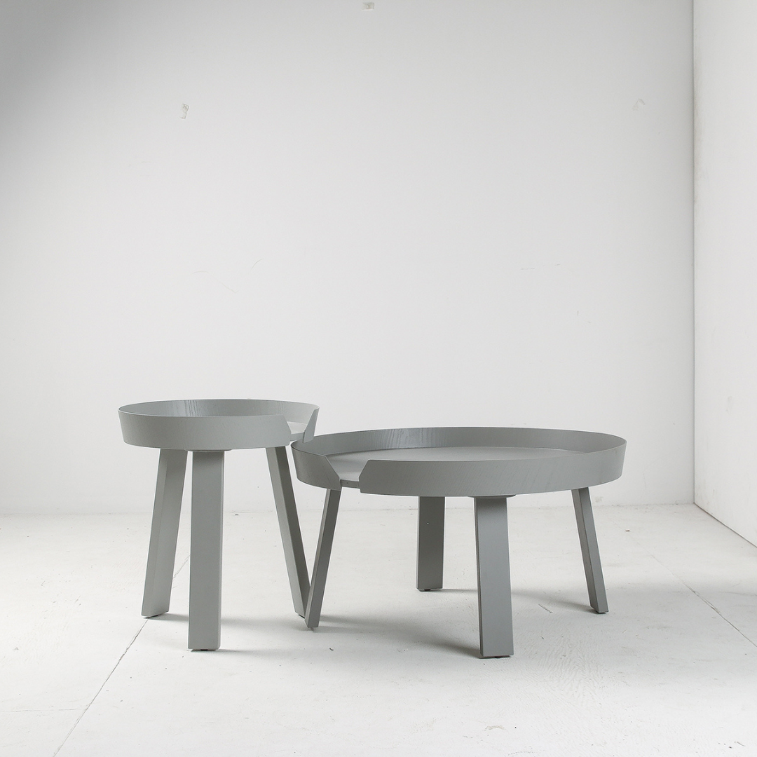 Round Wooden Low Table - Sowa