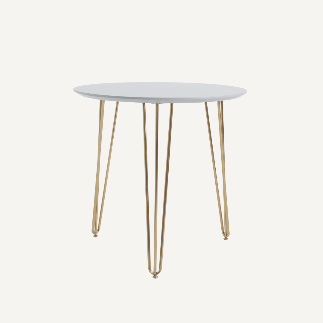 Round table -gold legs- Queen