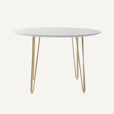 Round table -gold legs- Queen