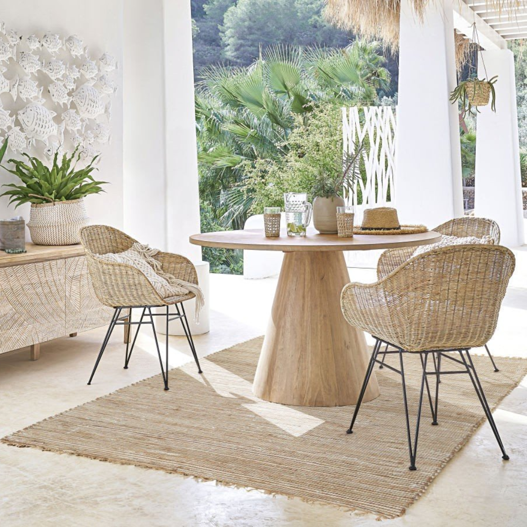 Rond hout tafel Massy