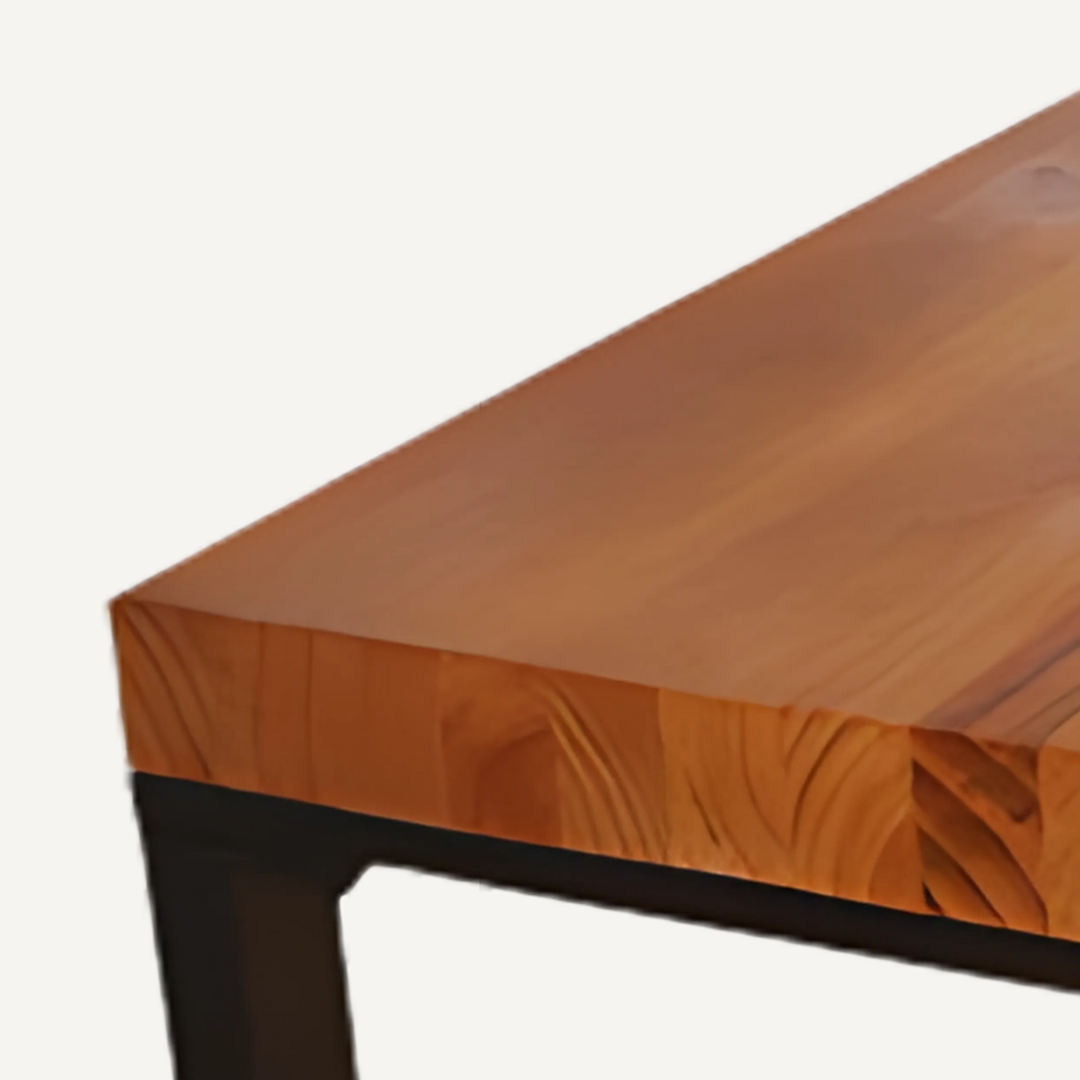Solid wood and metal table - Camila