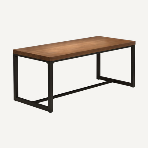 Solid wood and metal table - Camila
