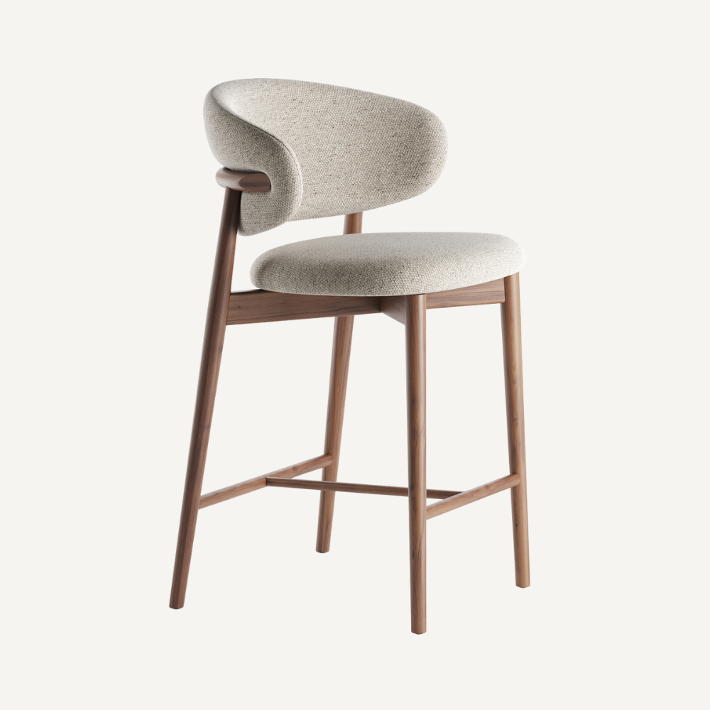 Altessi wooden design bar stool