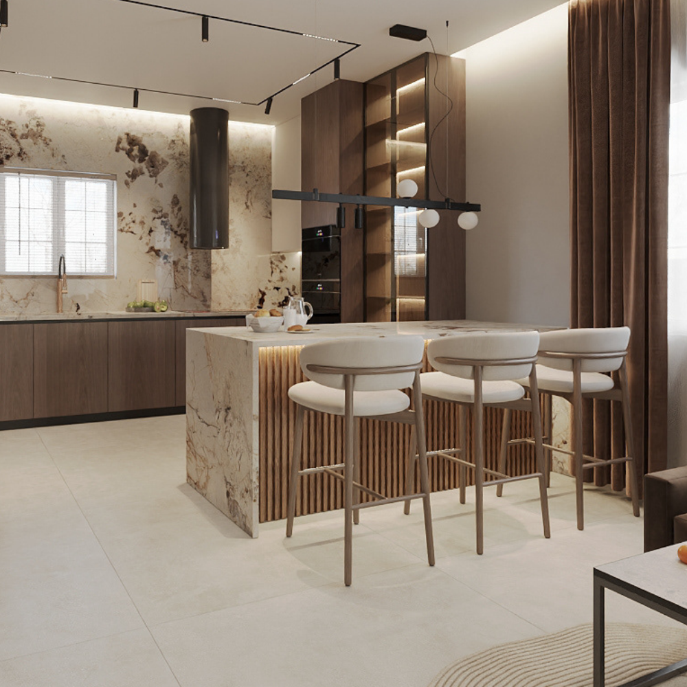 Altessi wooden design bar stool