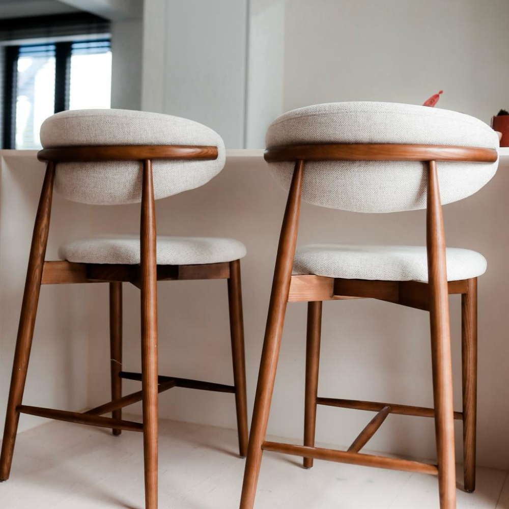 Altessi wooden design bar stool