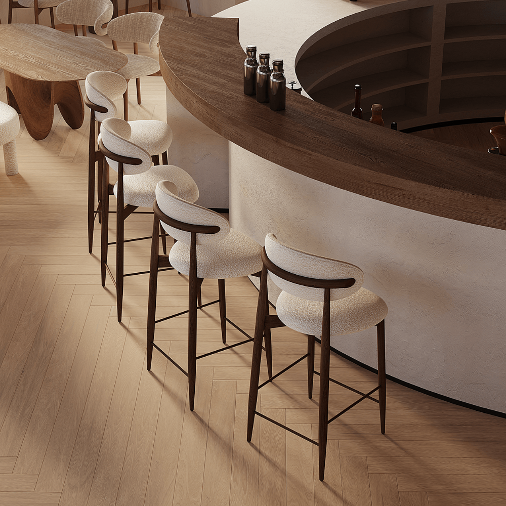 Altessi wooden design bar stool