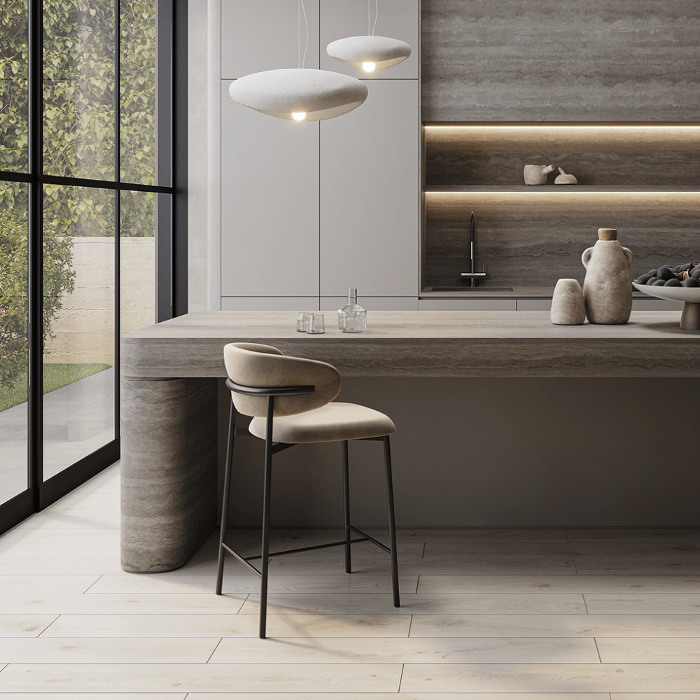 Altessi wooden design bar stool