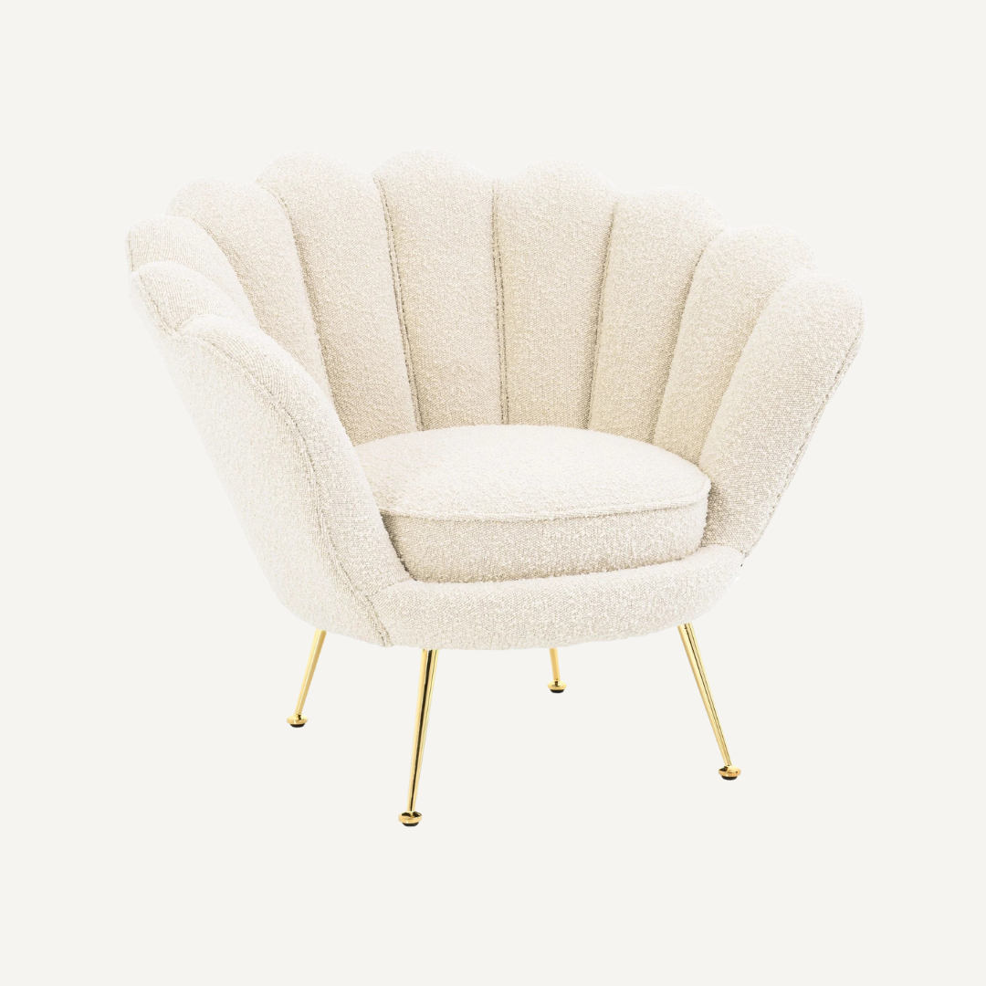 Chaise lounge en coquillage Shella