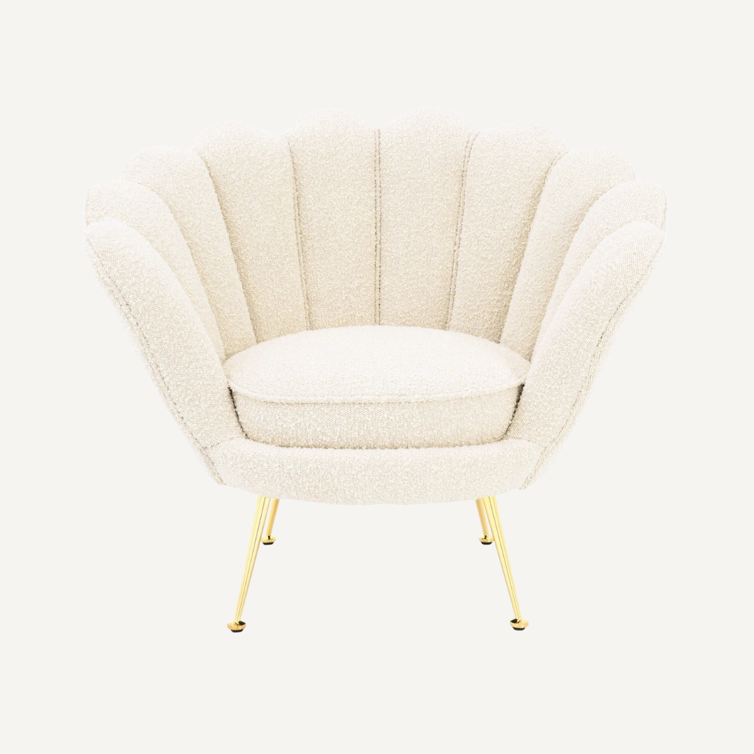Chaise lounge en coquillage Shella