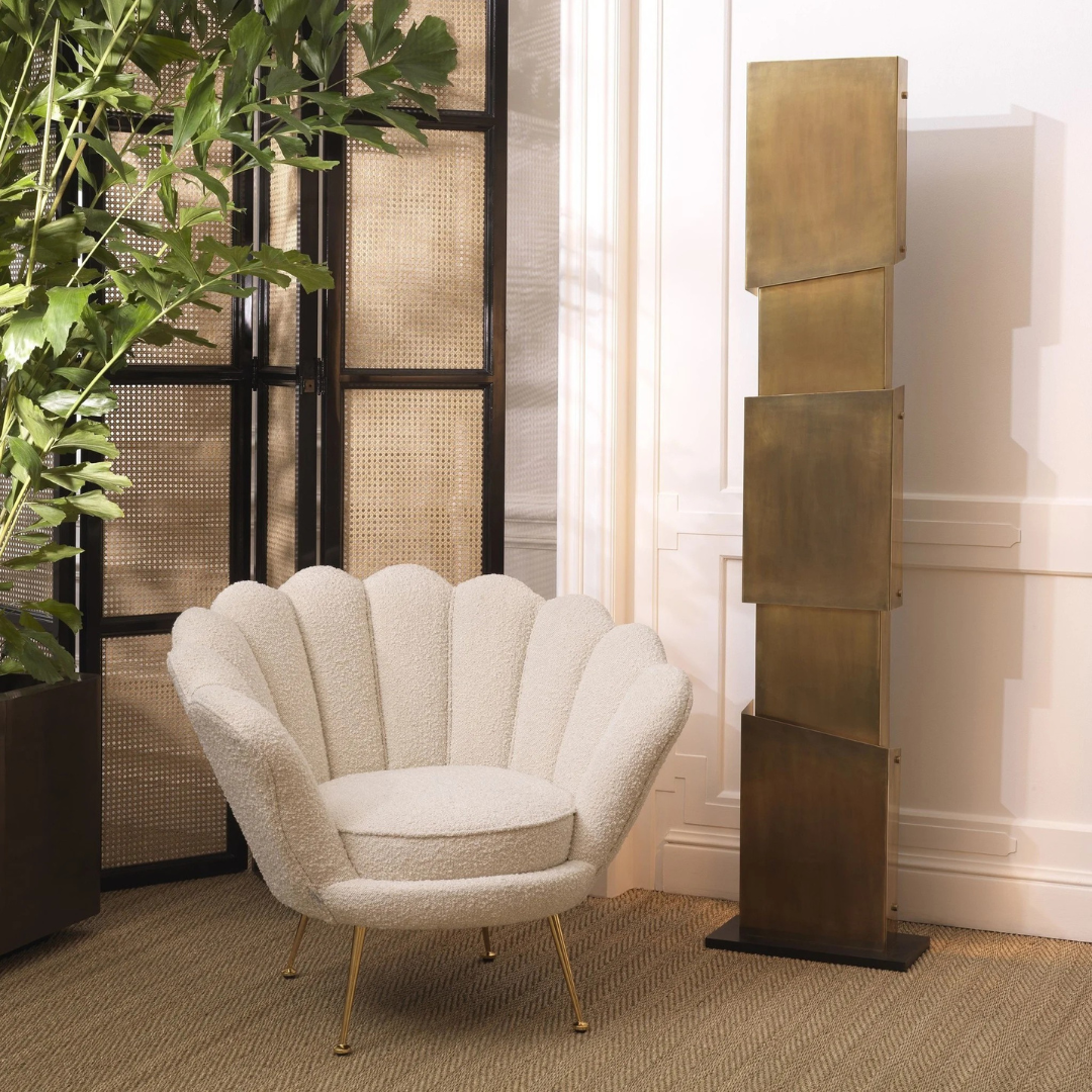 Chaise lounge en coquillage Shella