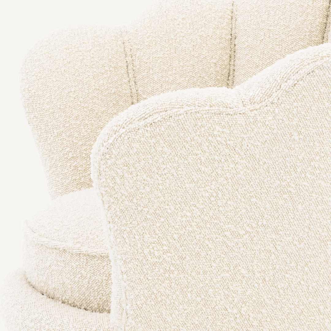 Chaise lounge en coquillage Shella