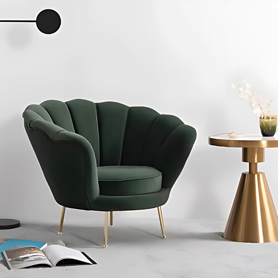 Chaise lounge en coquillage Shella