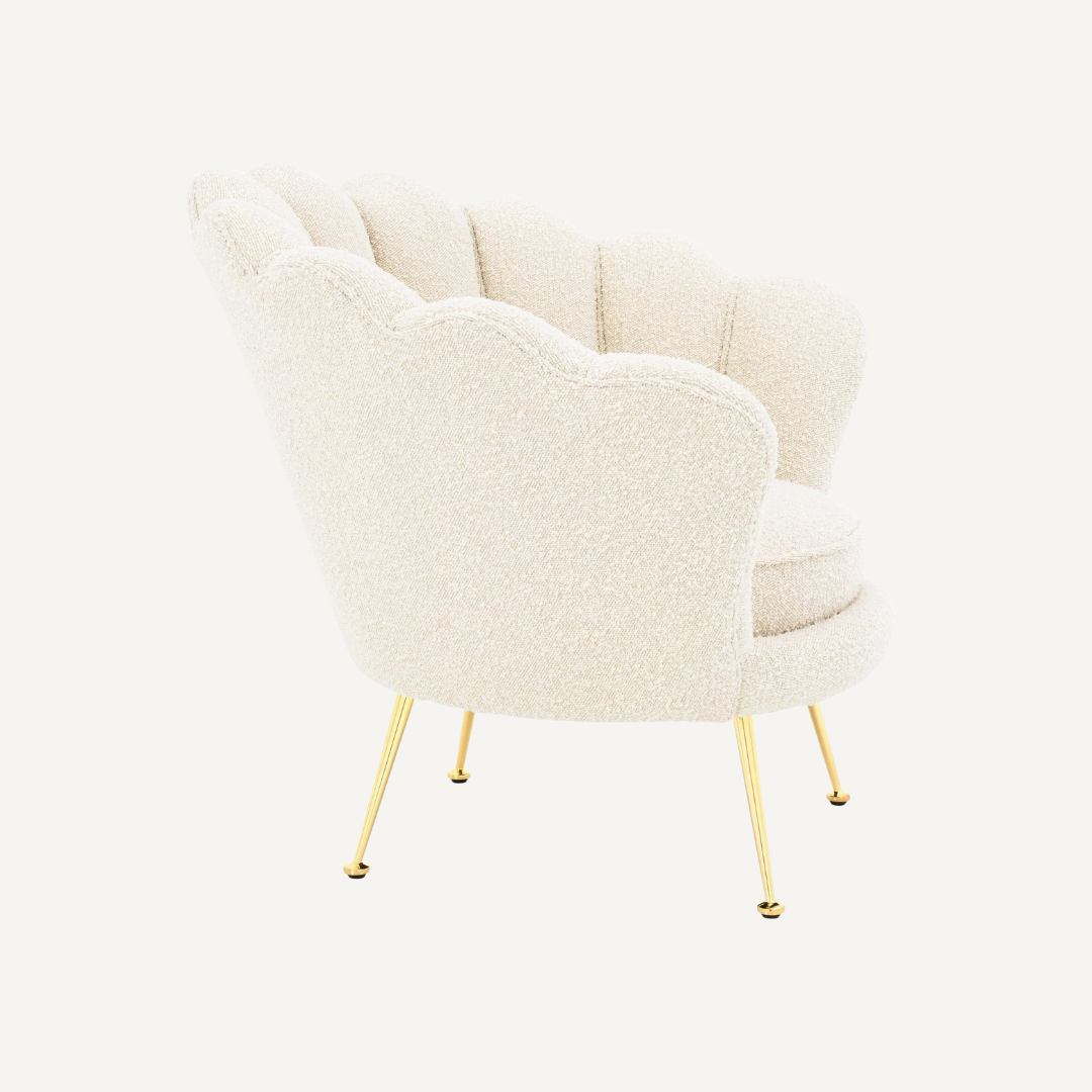 Chaise lounge en coquillage Shella