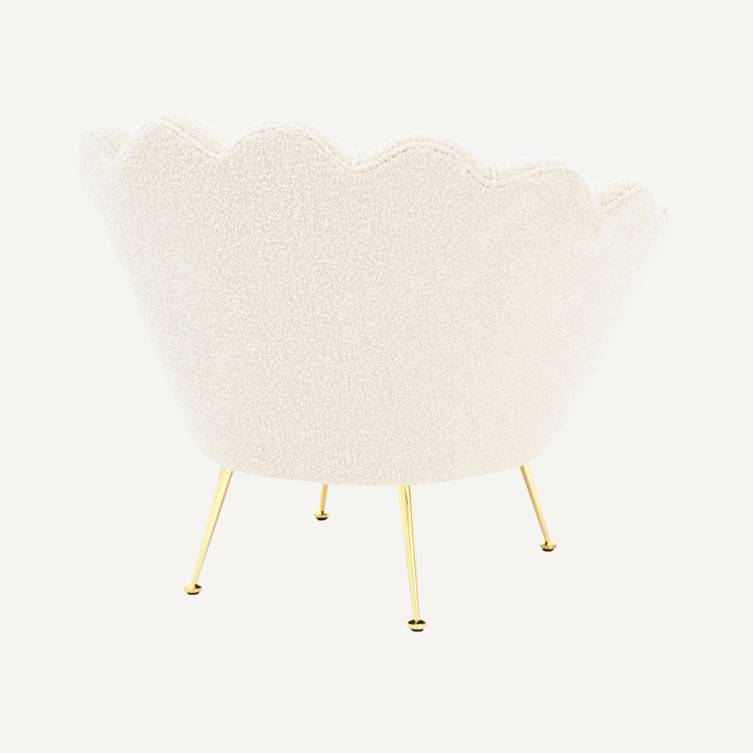 Chaise lounge en coquillage Shella