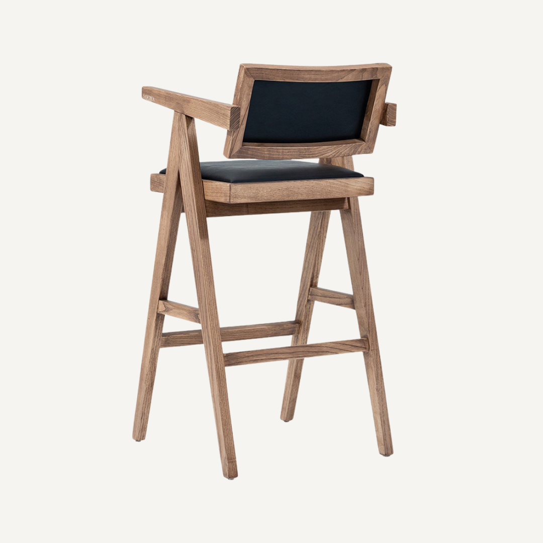 chaise de bar en bois Vintos