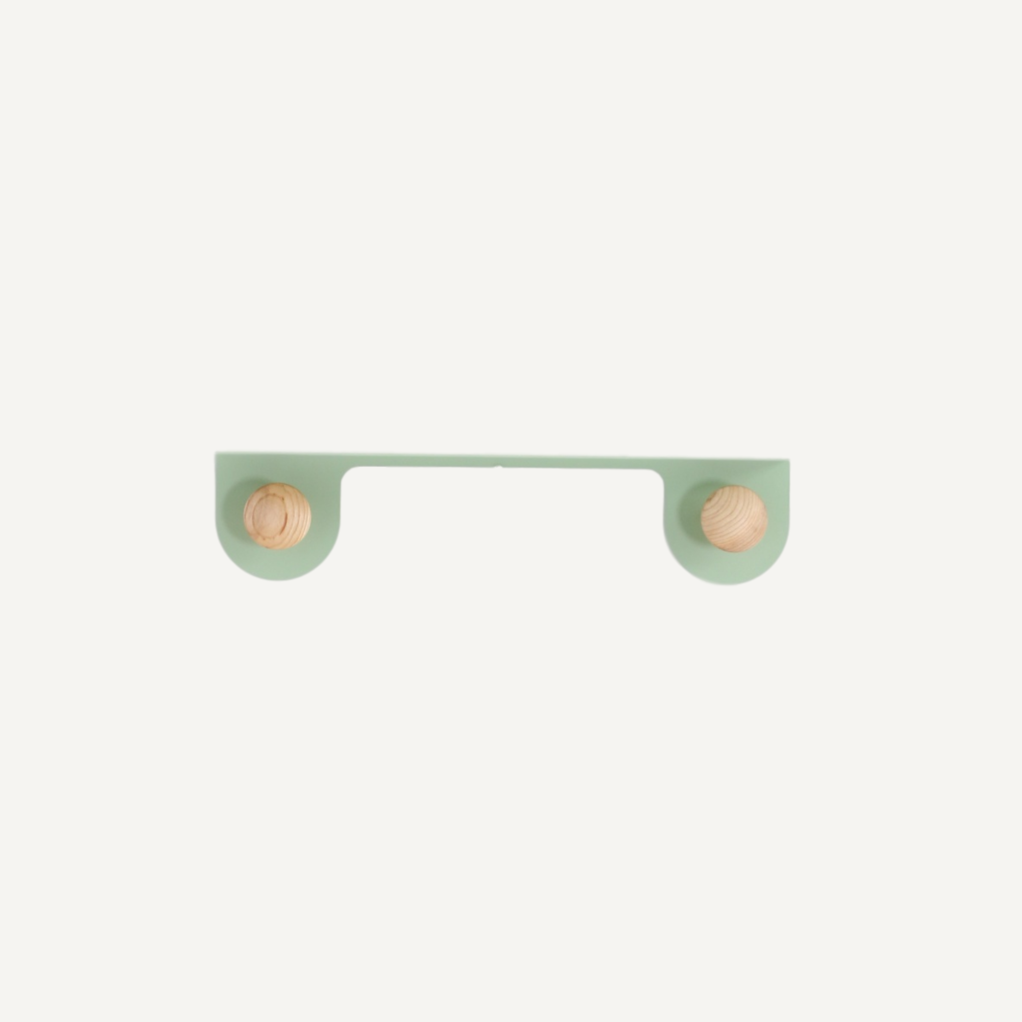 Wooden and Metal Wall Clothes Hanger