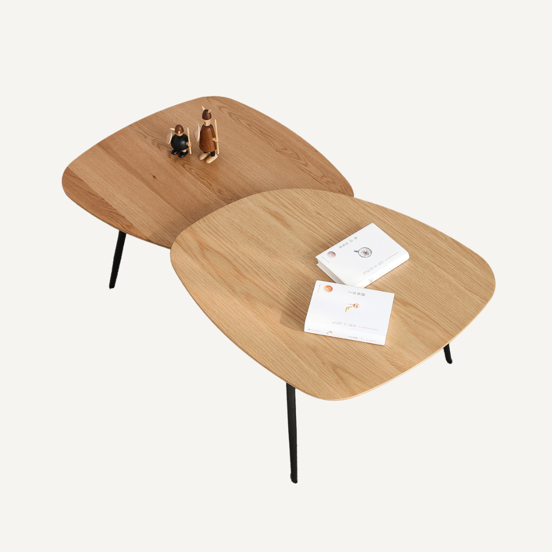 Table basse en bois et métal - Alphonsa