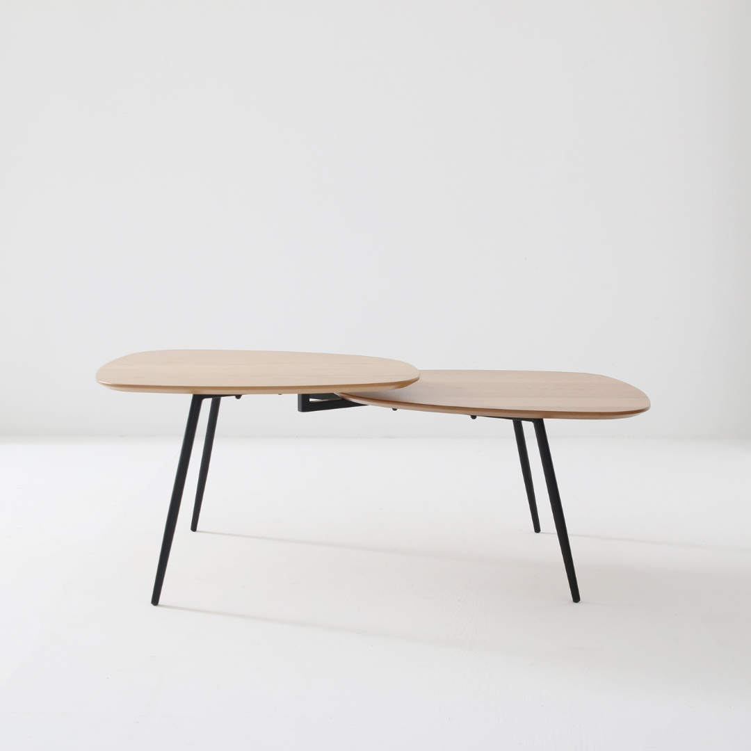Table basse en bois et métal - Alphonsa