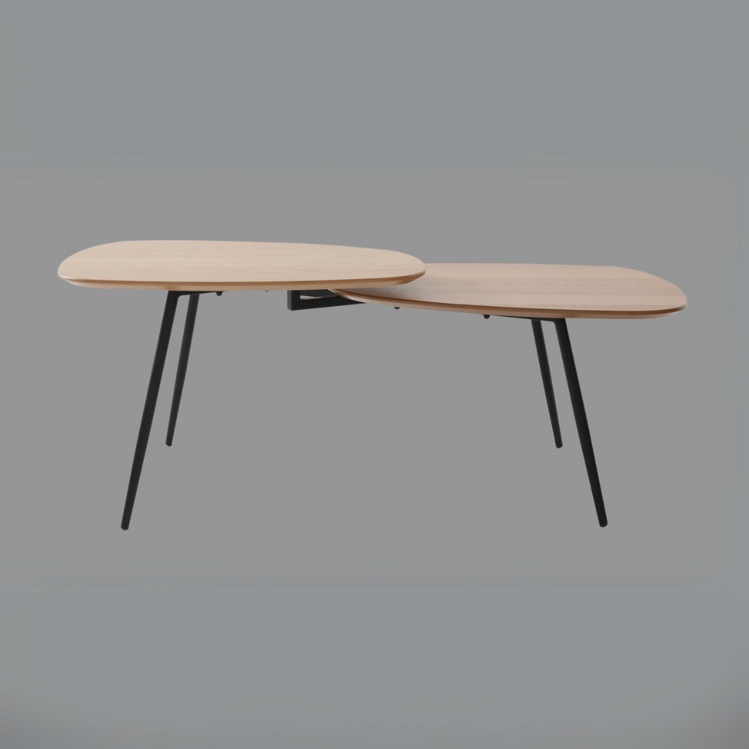 Table basse en bois et métal - Alphonsa