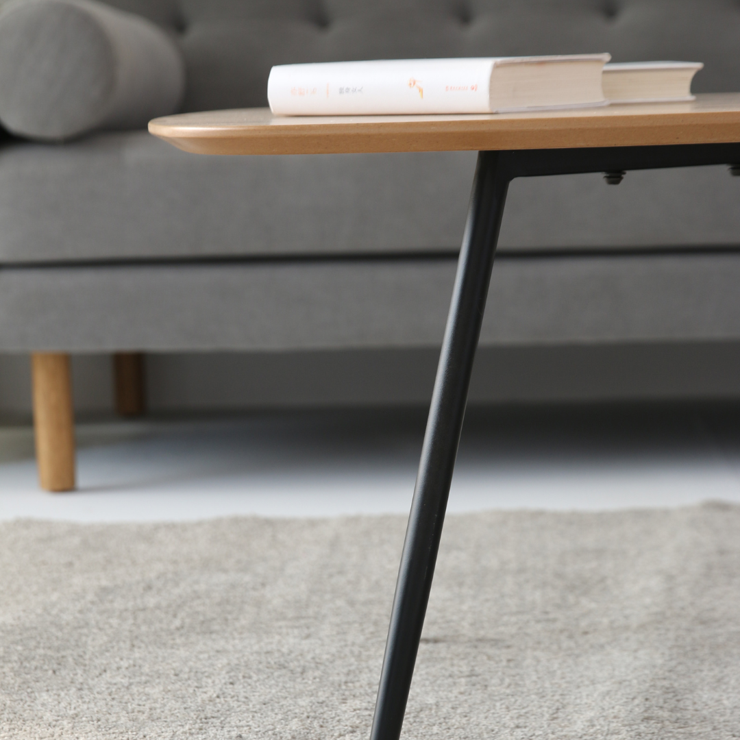 Table basse en bois et métal - Alphonsa