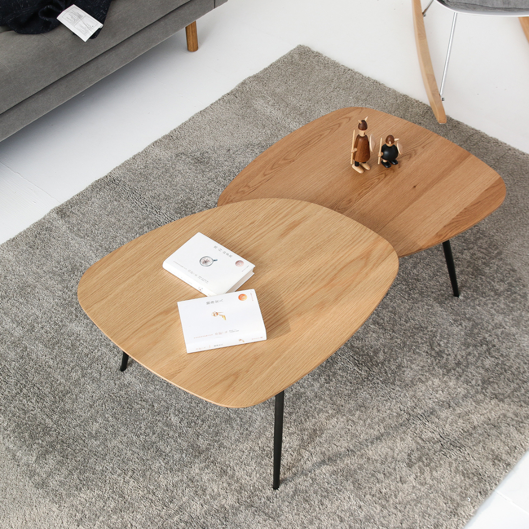 Table basse en bois et métal - Alphonsa