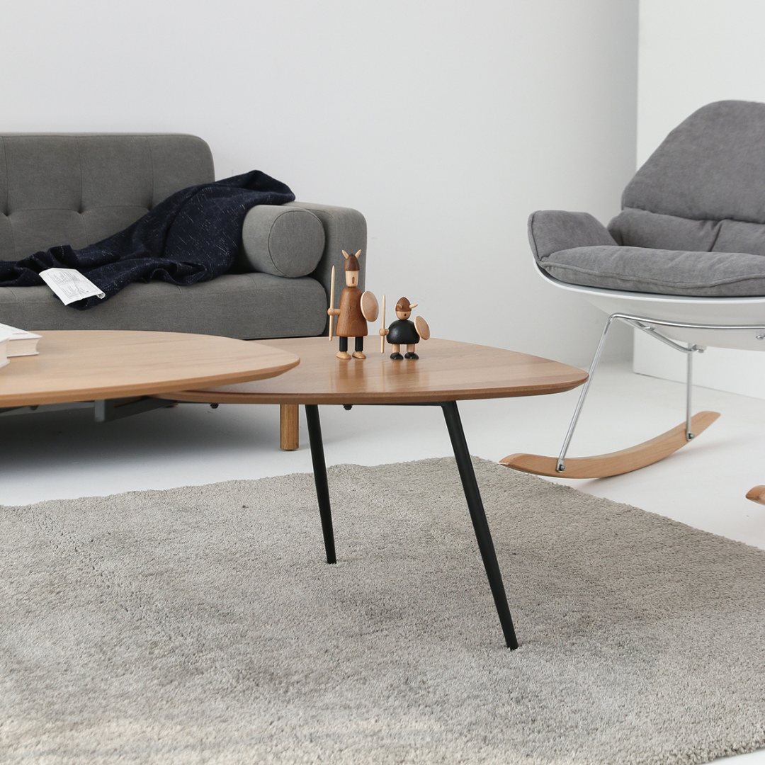 Table basse en bois et métal - Alphonsa