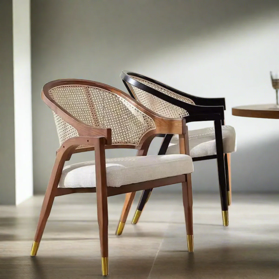 Cane and wood chair Mary