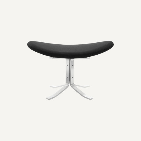 Corona Voetstool - Zwart Kasjmier OUTLET