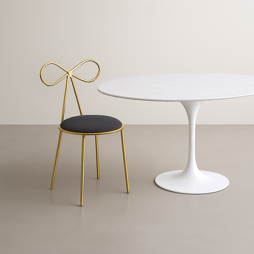 Golden makeup chair Fly