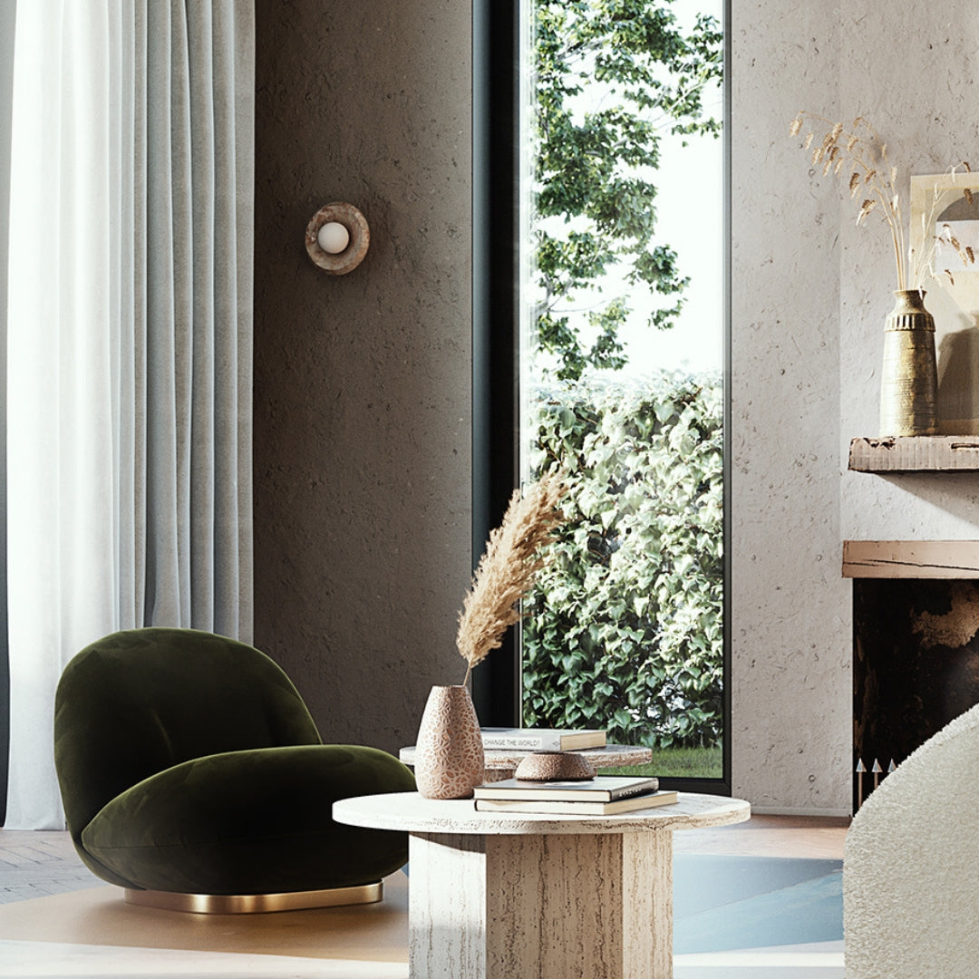Ibiza - Sheepskin curly lounge chair