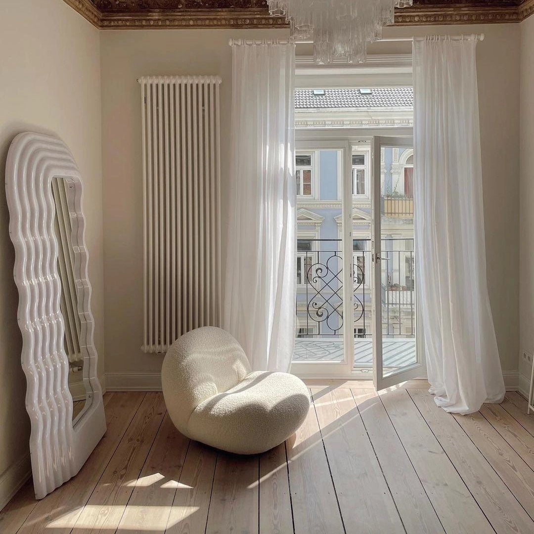 Ibiza - Sheepskin curly lounge chair