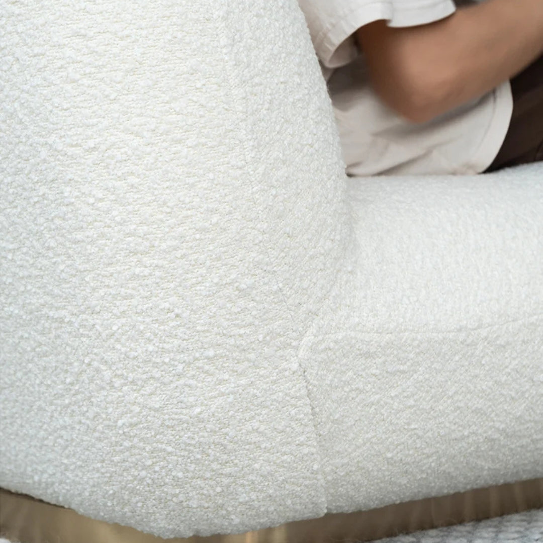Ibiza - Sheepskin curly lounge chair