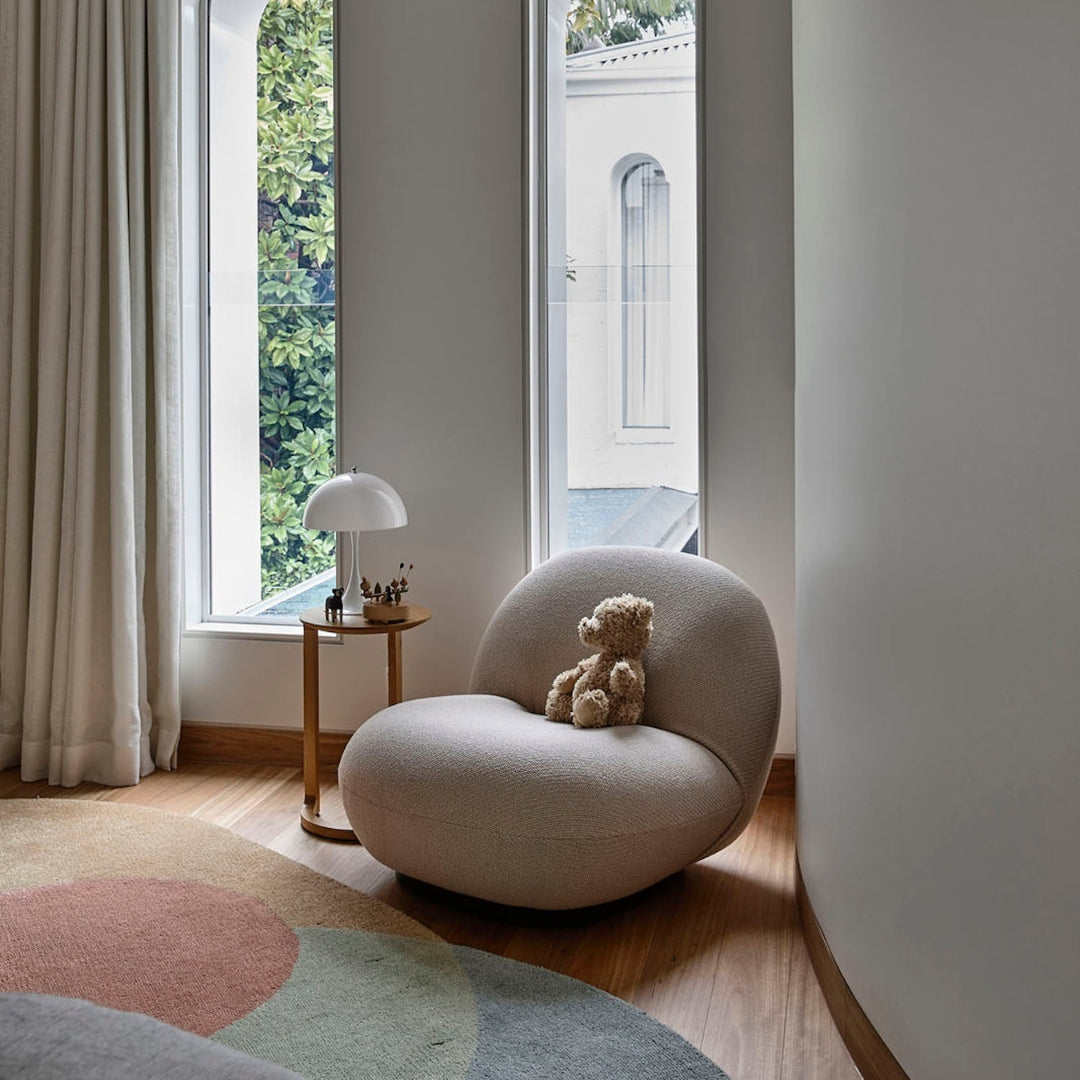 Ibiza - Sheepskin curly lounge chair