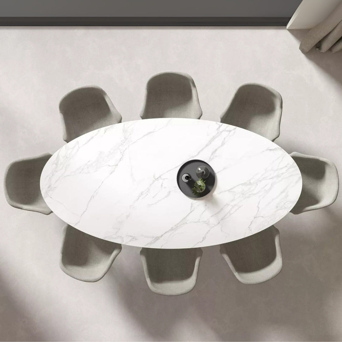 Oval Tulipe Table Leg