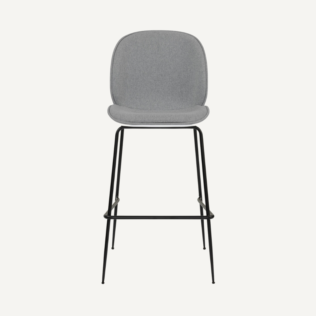 Chaise de bar plastique et tissu Bella- Diiiz