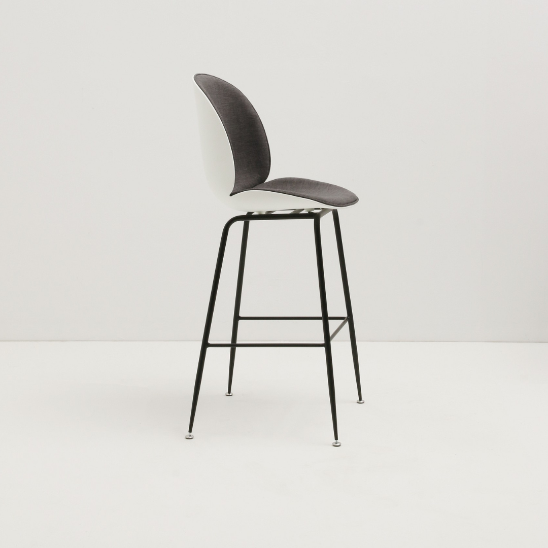 Chaise de bar plastique et tissu Bella- Diiiz