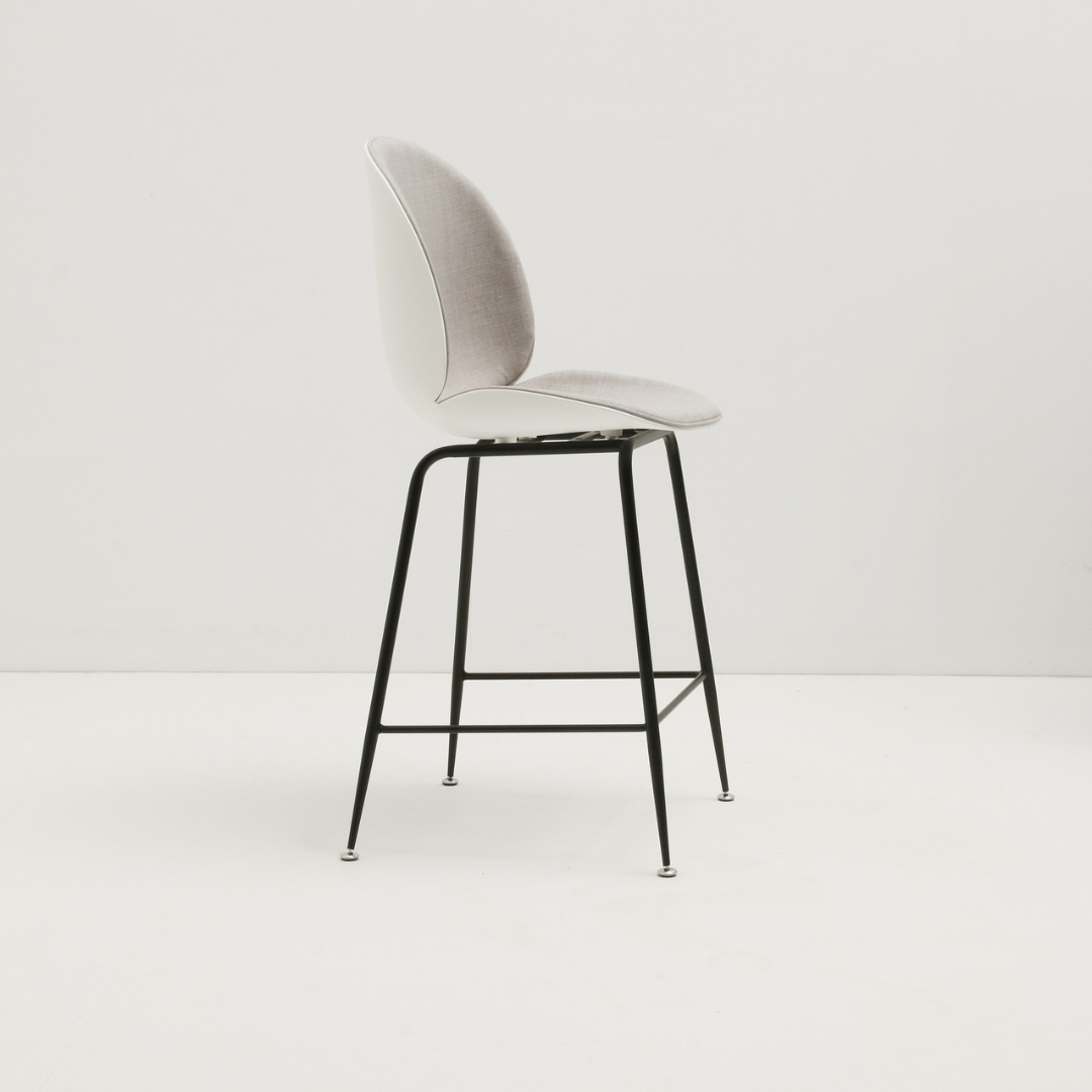 Chaise de bar plastique et tissu Bella- Diiiz
