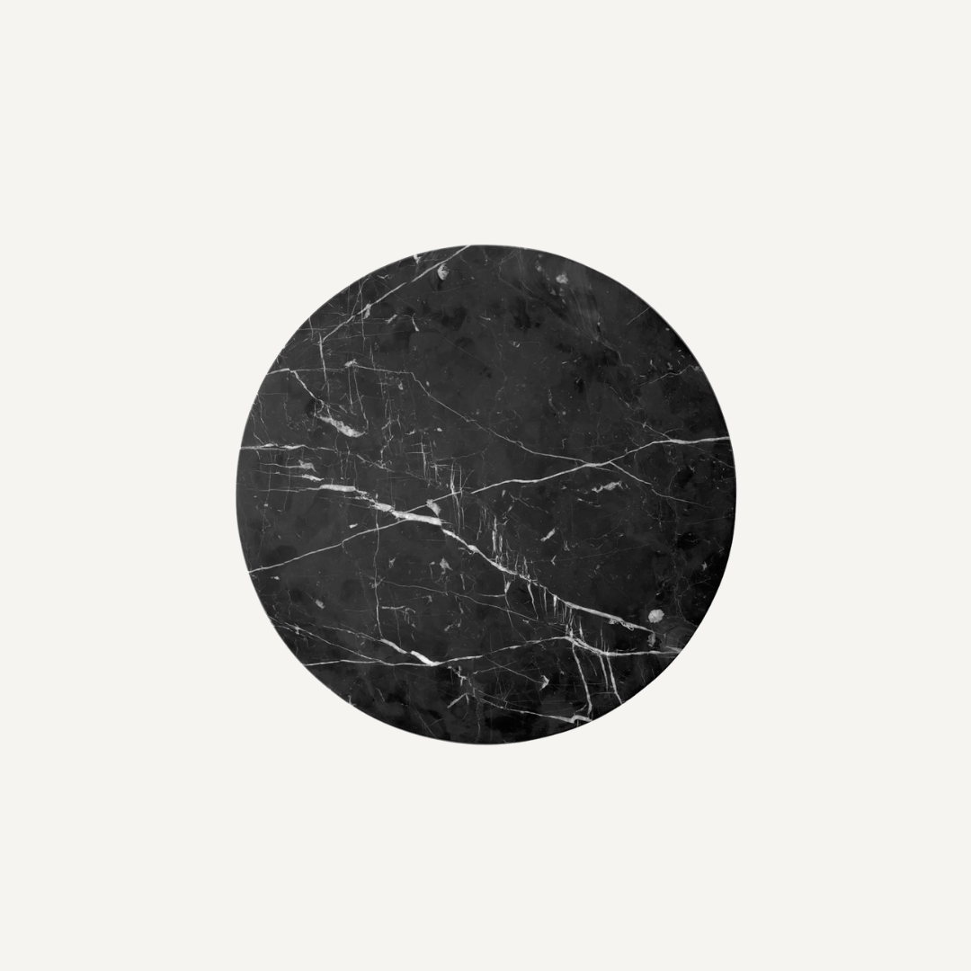 Table Tulipe ronde en marbre blanche ou noire