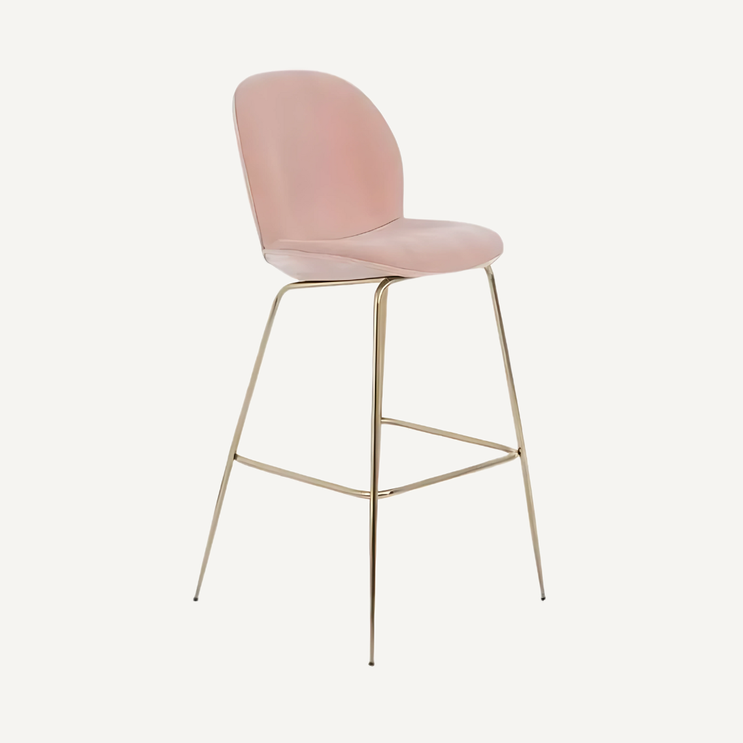 Chaise de bar velours Bella