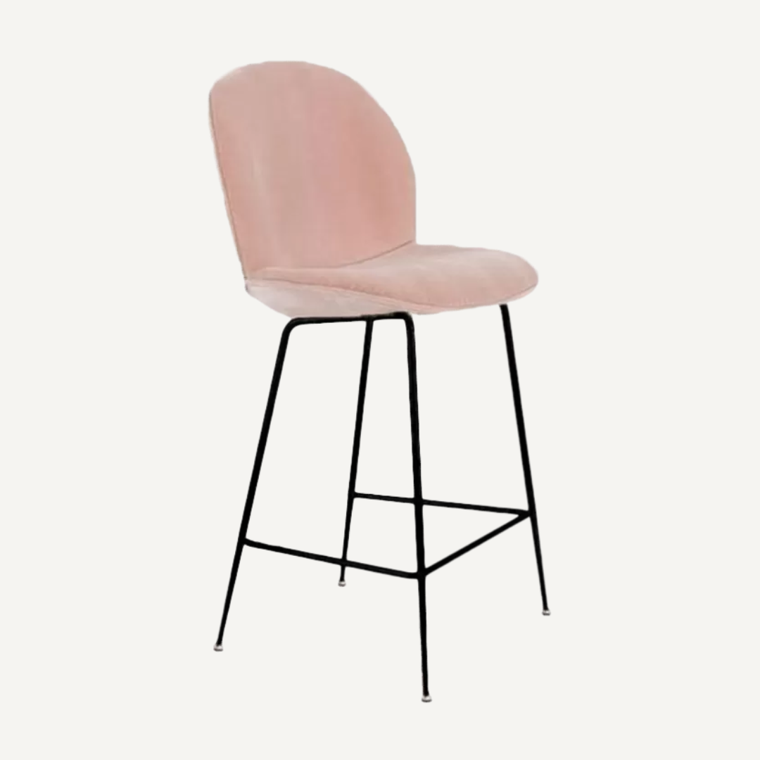 Chaise de bar velours Bella