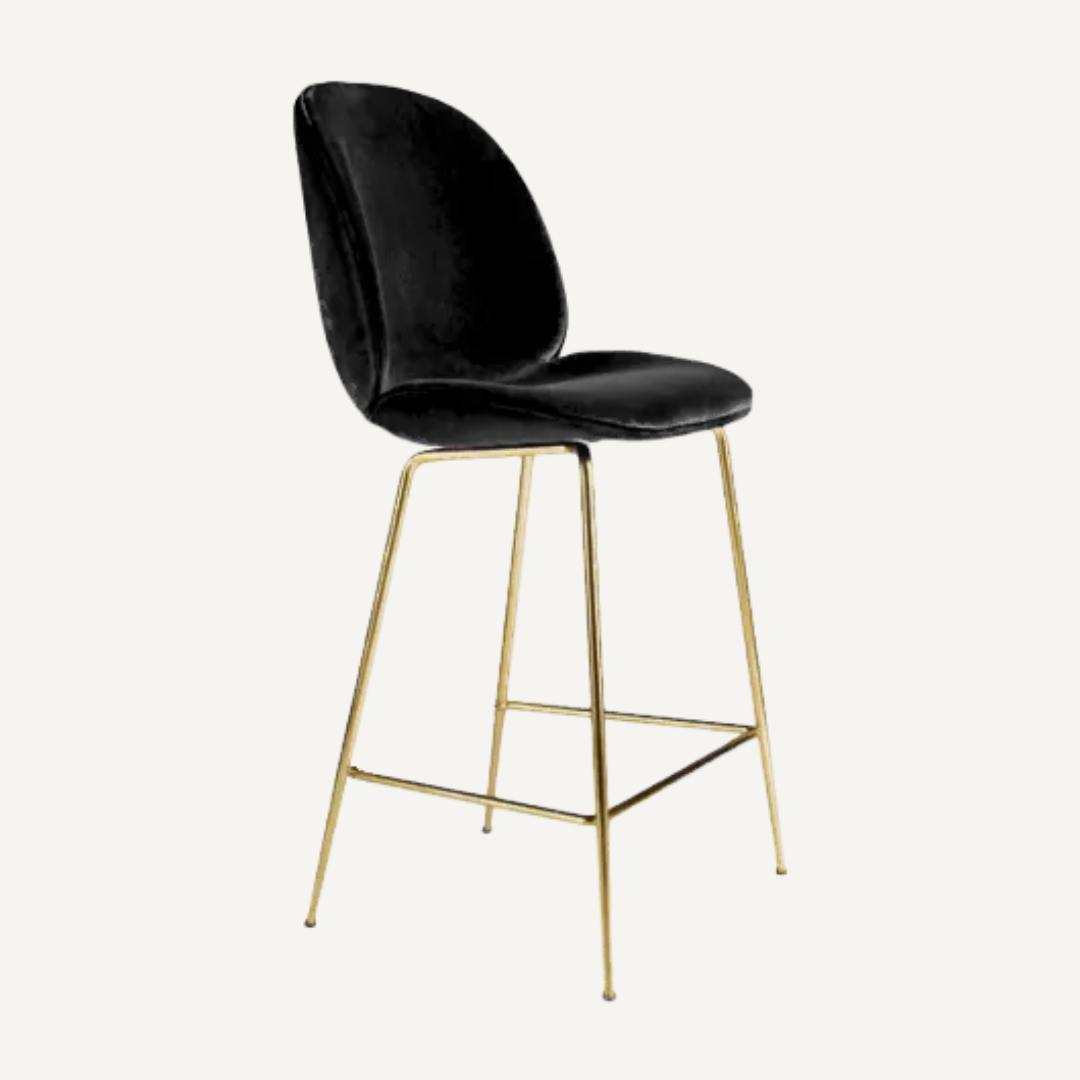 Chaise de bar velours Bella