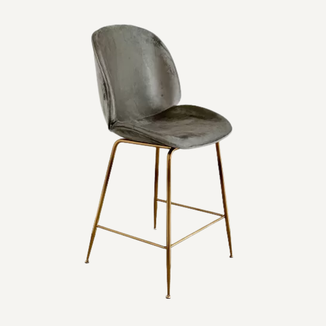 Chaise de bar velours Bella