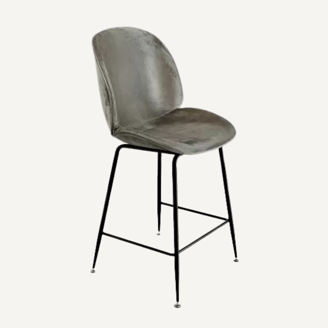 Chaise de bar velours Bella