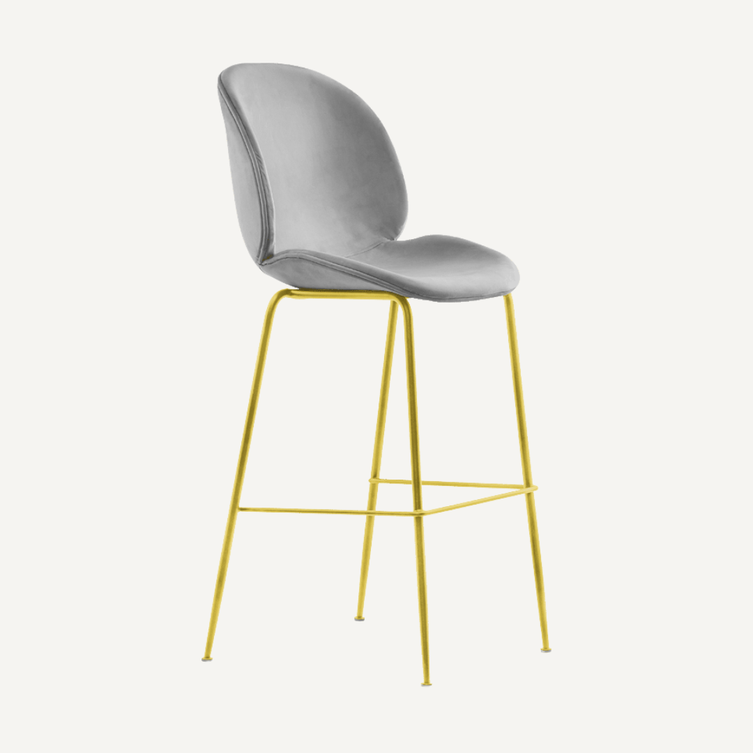 Chaise de bar velours Bella