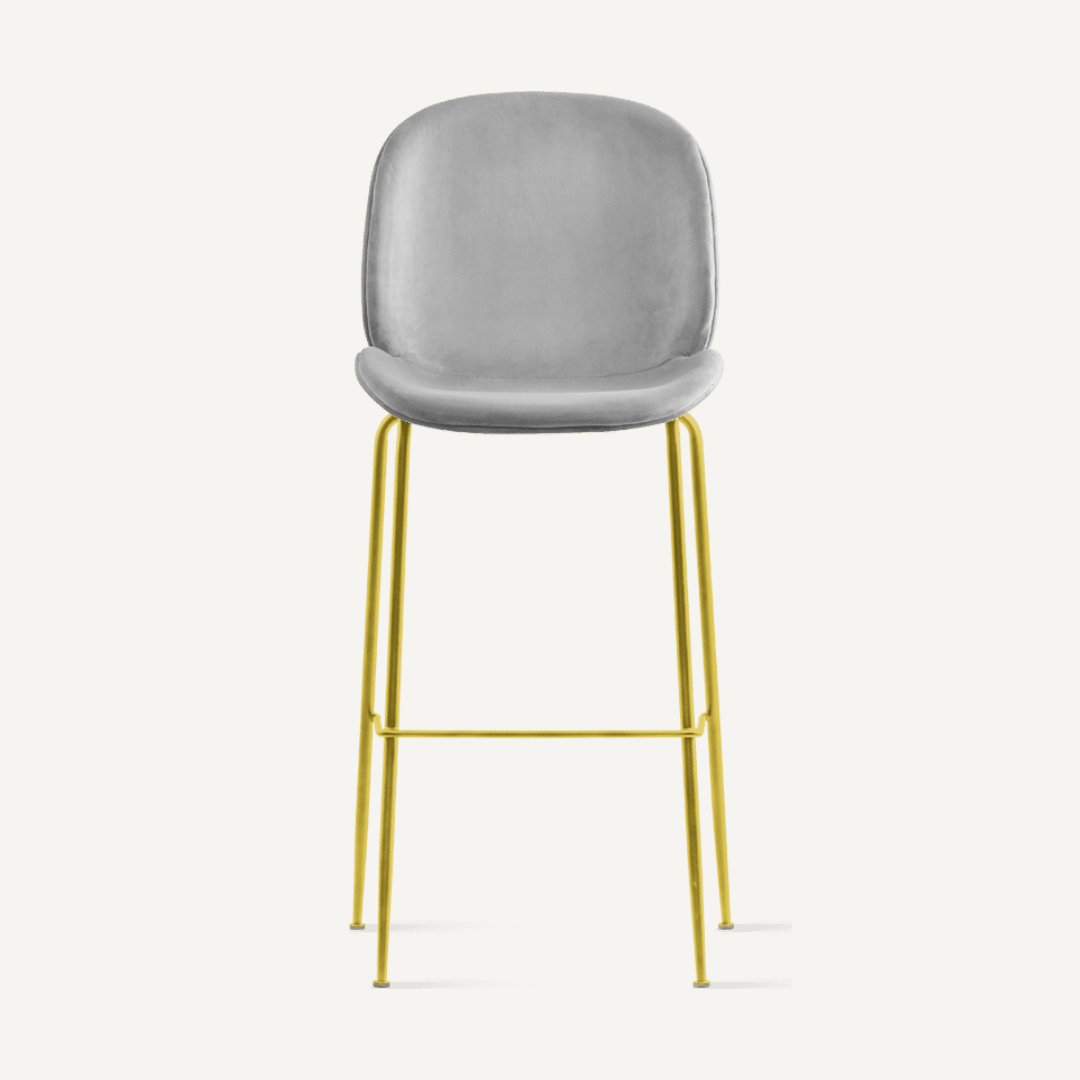 Chaise de bar velours Bella
